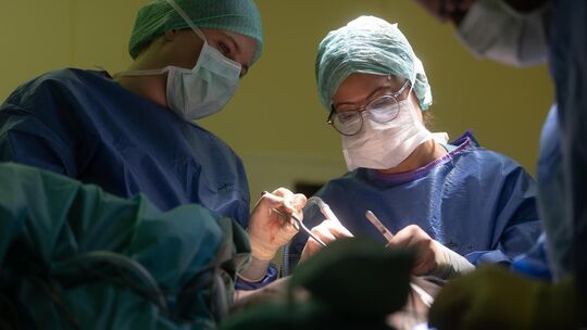 Jedes Mitglied des Operationsteams hat eine eigene Funktion. Zusammen arbeiten sie wie Zahnrädchen, die perfekt ineinandergreife Jedes Mitglied des Operationsteams hat eine eigene Funktion. Zusammen arbeiten sie wie Zahnrädchen, die perfekt ineinandergreife