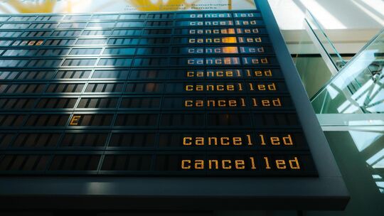 Dieser Anblick bietet sich derzeit vielen Reisenden. Symbolbild: Stock-Foto Dieser Anblick bietet sich derzeit vielen Reisenden. Symbolbild: Stock-Foto