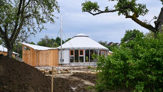 Der Kirchheimer Jurten-Kindergarten im Mai 2025. Archivfoto: Markus Brändli Der Kirchheimer Jurten-Kindergarten im Mai 2025. Archivfoto: Markus Brändli