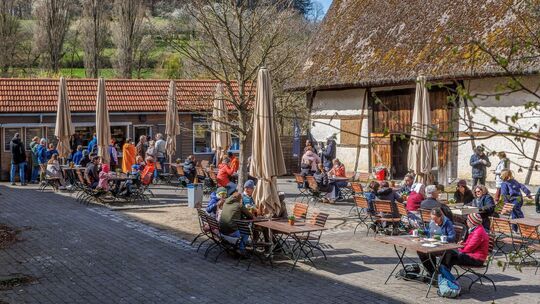 Der Biergarten des „Inkulinariums“ lädt zu einer Pause ein. Foto: pr Der Biergarten des „Inkulinariums“ lädt zu einer Pause ein. Foto: pr