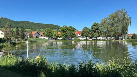 Am Bissinger See gibt es für Kinder einen ausgewiesenen Flachwasserbereich. Fotos: Jule Störk Am Bissinger See gibt es für Kinder einen ausgewiesenen Flachwasserbereich. Fotos: Jule Störk