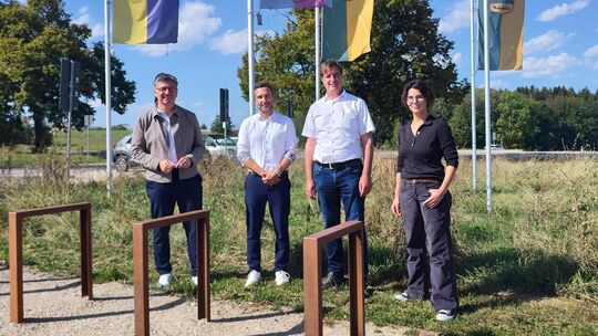 Im Einsatz für das „Wir“: Die Bürgermeister (von links) Siegmund Ganser (Hülben), Patrick Docimo (Grabenstetten) und Roman Weiß Im Einsatz für das „Wir“: Die Bürgermeister (von links) Siegmund Ganser (Hülben), Patrick Docimo (Grabenstetten) und Roman Weiß