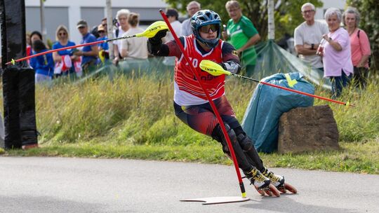 Finn Herberth holte einen von drei Titeln für die Teck Inline Akademie. Foto: Lakis Knirsch Finn Herberth holte einen von drei Titeln für die Teck Inline Akademie. Foto: Lakis Knirsch