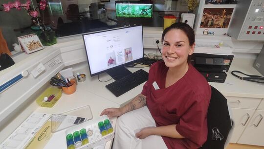 Ein Herz für Senioren: Laura Preisner bespielt den Instagram-Account des Pflegeheims Daheim - und das mit großem Erfolg. Foto: K Ein Herz für Senioren: Laura Preisner bespielt den Instagram-Account des Pflegeheims Daheim - und das mit großem Erfolg. Foto: K